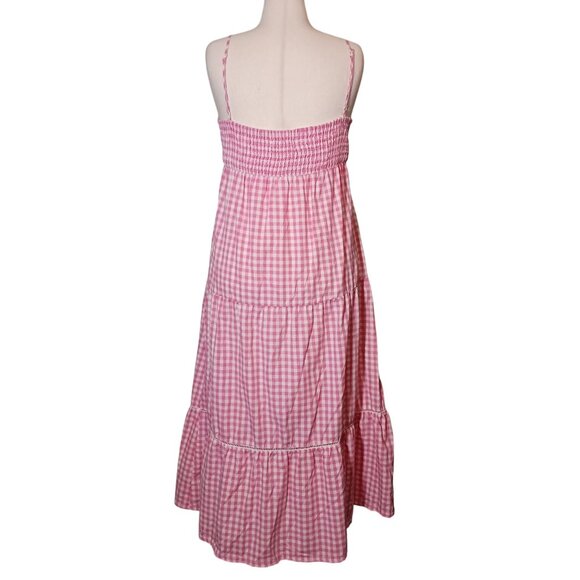 Lost & Wonder Lets Go on‎ a Date Tiered Gingham Smocked Dress Size M Babydoll - Picture 7 of 14
